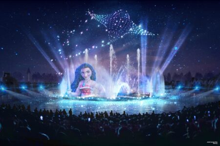 World of Frozen en nieuwe avondshow openen in 2026 in Disney Adventure World Adventure Bay © Disney