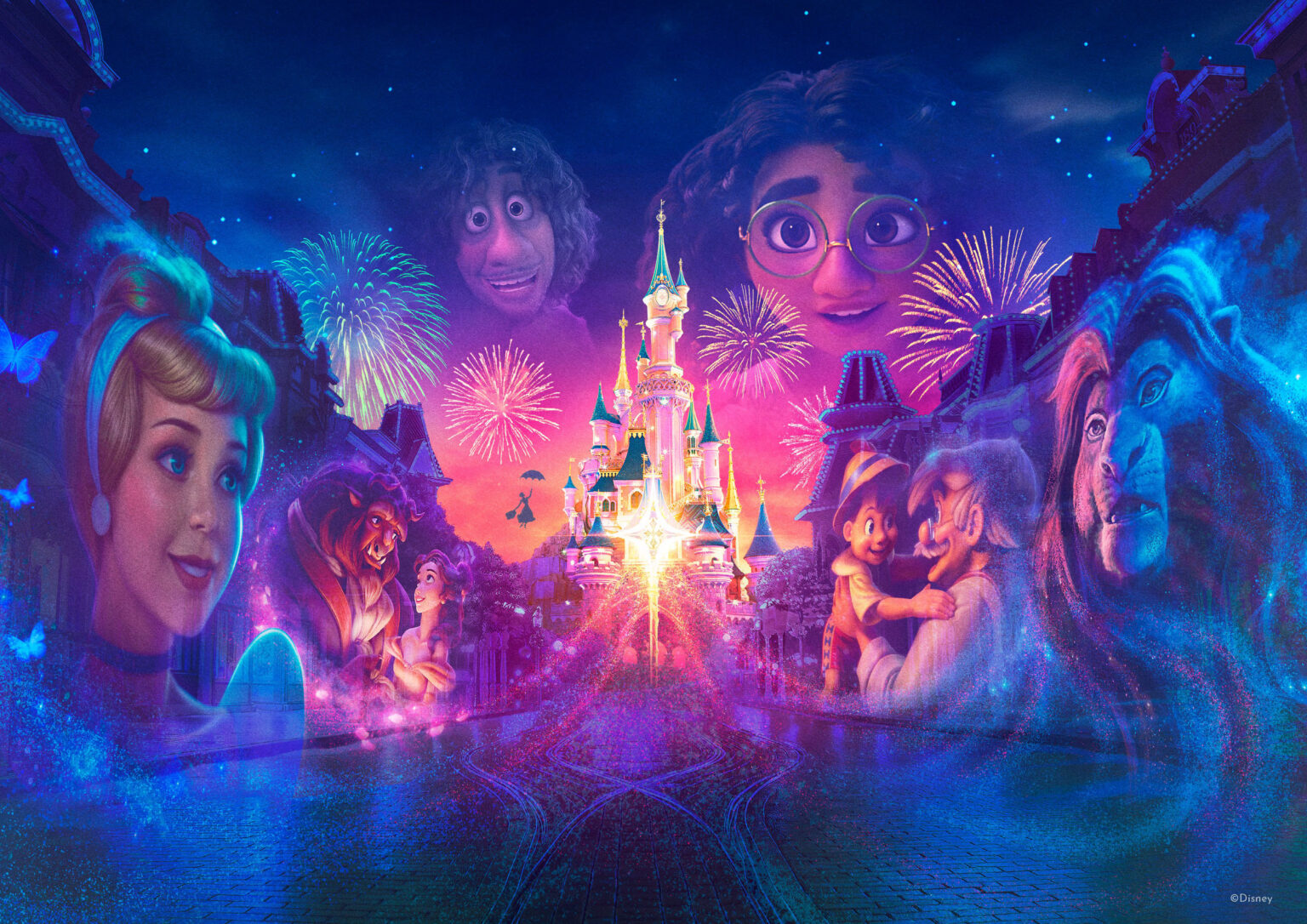 Disney Tales of Magic wird ab dem 10. Januar 2025 im Disneyland Park zu sehen sein. Disney Tales of Magic – © Disney